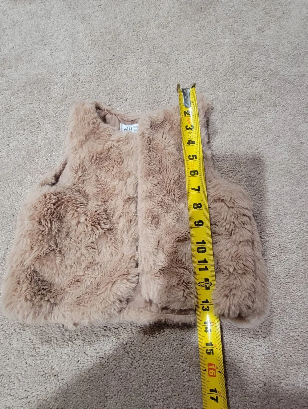 Girls Quilted Pink Vest + Purple Puffer Vest + Faux Fur Tan Vest - 3
